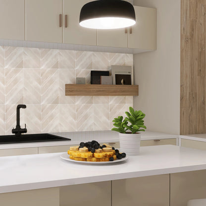 3D self-adhesive wall stickers, waterproof and easy to clean, suitable for kitchen, bathroom, living room, dining room, etc.