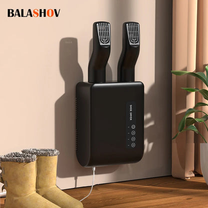 Electric Shoes Dryer Deodorizer with Heat Dehumidifier Device Foot Warmer Heater