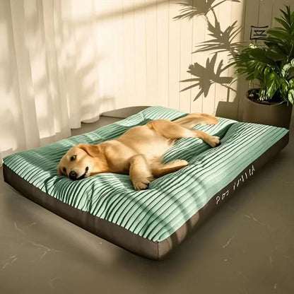 Big Dog Mat Corduroy Pad for Medium Large Dogs Oversize Pet Sleeping Bed Big Thicken Dog Sofa Removable Washable