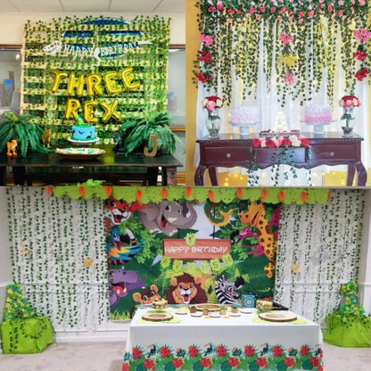 12pcs Artificial Plants Hanging Green Leaf - Fake Plant Vines Creeper