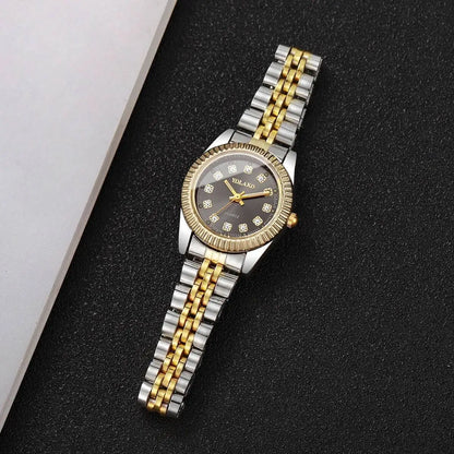 Luxury Men Business Watches Gold & Silver Fashion Women Quartz Watch