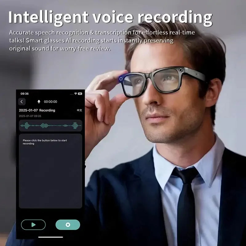 TOP 1 Meta AI Smart Glasses 13MP Camera Video Recording 100+ Languages Translation Sunglasses