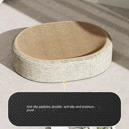 2in1 Oval Cat Scratching Board Protect Furniture Grinding Claw