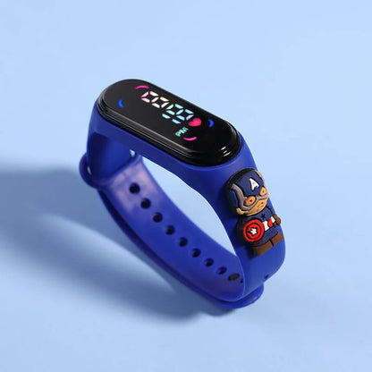 New Spiderman Kid's Waterproof Watches  Digital Watch Boys LED Clock
