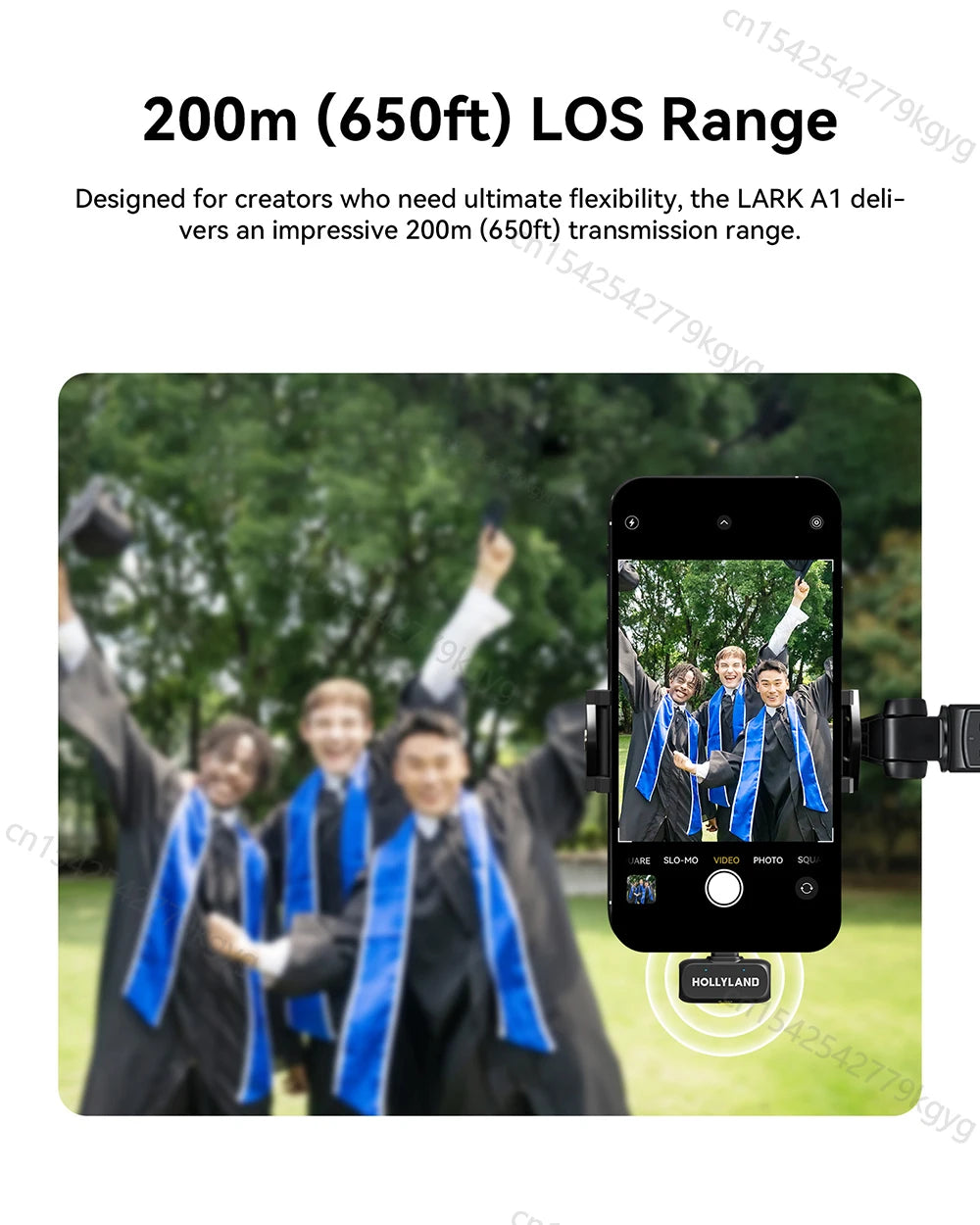 A1 Wireless Microphone for Smartphones  Vlogging Podcast Noise Cancellation Mic