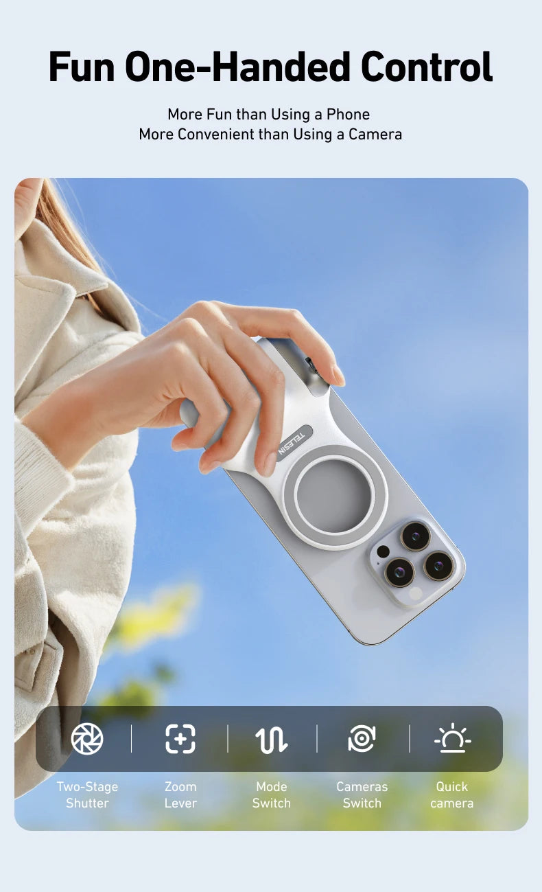 Magnetic Smart Phone Camera Hand Grip