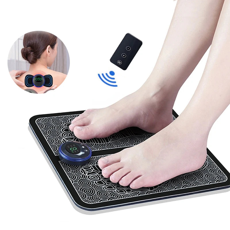 Electric Foot Massager Pad Muscle Massage Relaxation / Remote control/ Massage patch