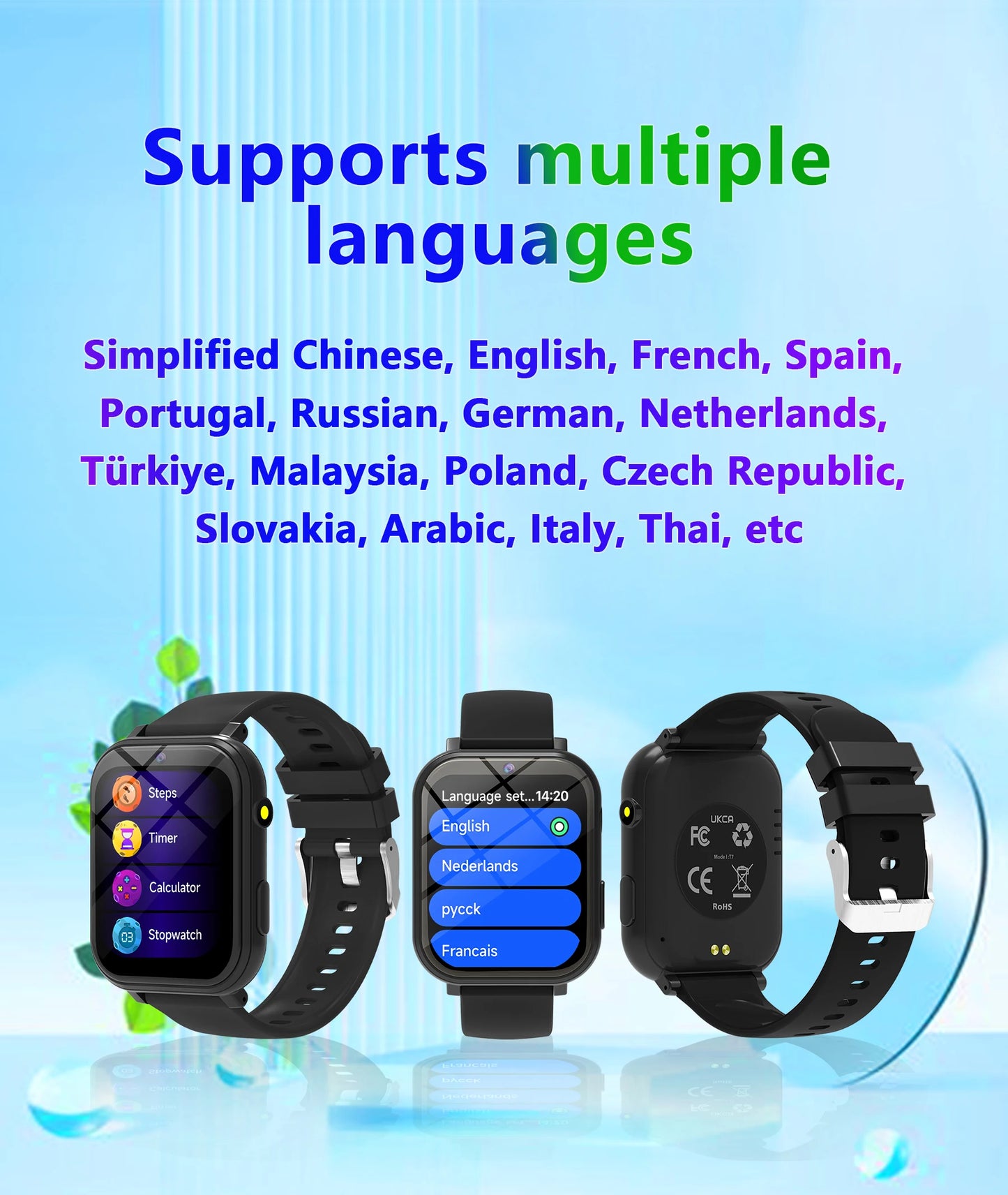 Kids Smart Watch Games HD Screen Camera Flashlight Sleep Monitor Alarm