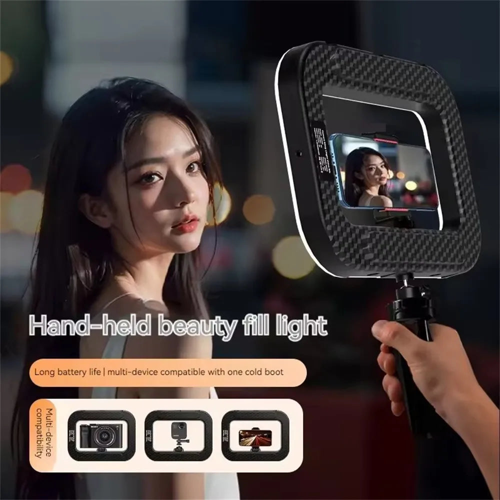 New Portable Handheld Ring LED light Rechargeable Live Broadcast