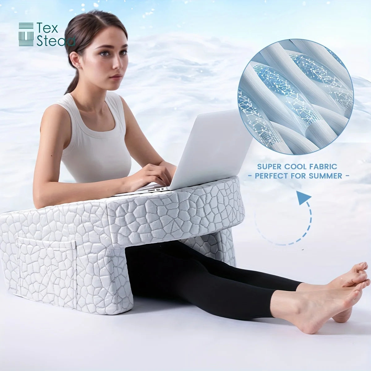 Large Reading Pillow, Memory Foam Bed Rest Pillow for Reading, laptop