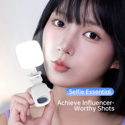 Mini Moonlight Portable Adjustable LED Selfie Clip Light for cell, laptop