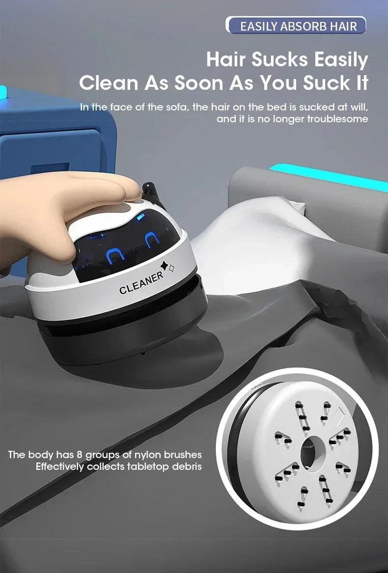 Handheld Mini Vacuum Cleaner Home Office Desktop and keyboard