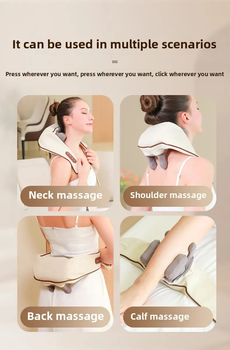 New USB U-Shape Neck and shoulder Shiatsu Cordless Massager