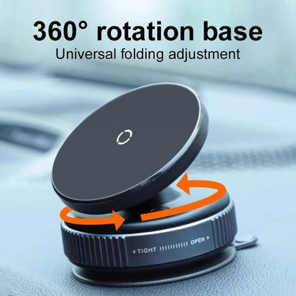 Vacuum Strong Magnetic Phone Holder Foldable Design 360° Adjustable Vacuum Car Mount For Cell Phone For phone Live Stream New