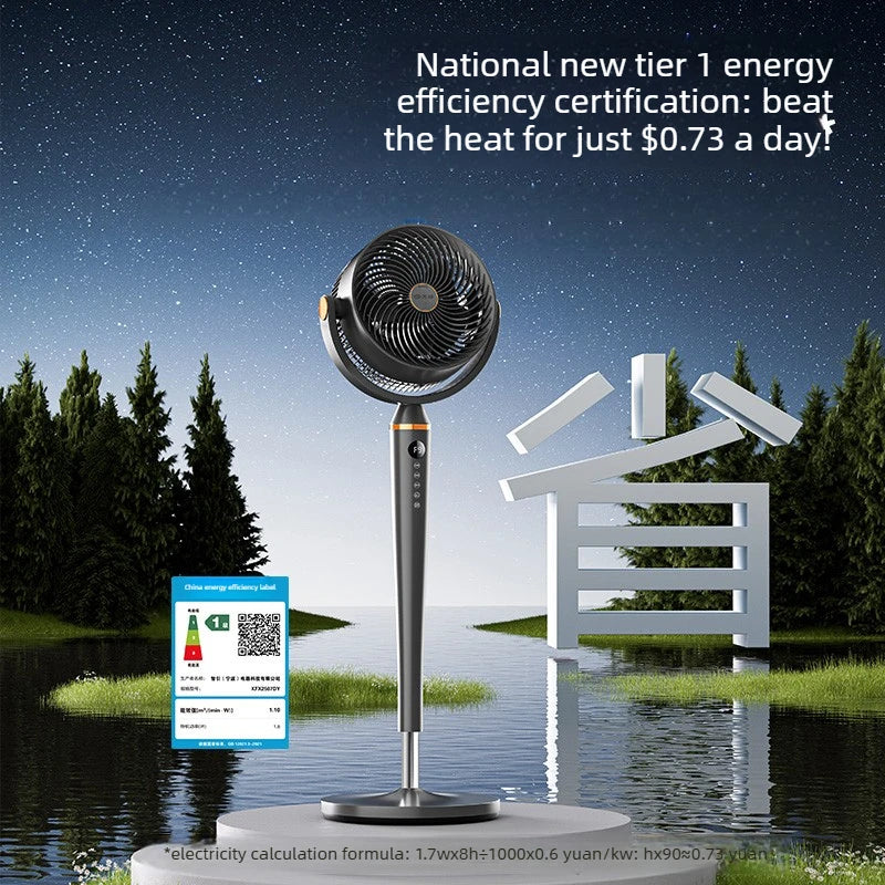 Smart Voice Control Fan with Aromatherapy Energy Saving Pure Copper Motor Air Circulator