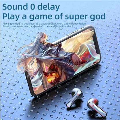 S20 Bluetooth Earphone  Mirror case with Digital Display Touch Control  Earbuds