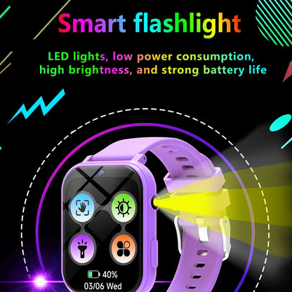 Kids Smart Watch Games HD Screen Camera Flashlight Sleep Monitor Alarm