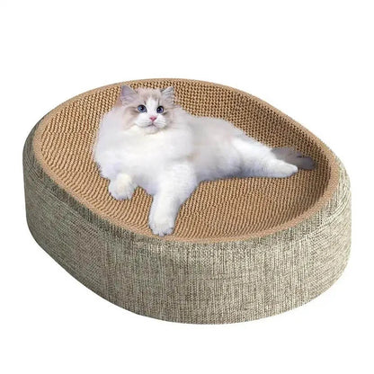 2in1 Oval Cat Scratching Board Protect Furniture Grinding Claw