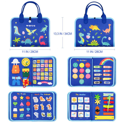 Busy Board Montessori Toys for Toddler Busy Book Sensory - Preschool Early Education