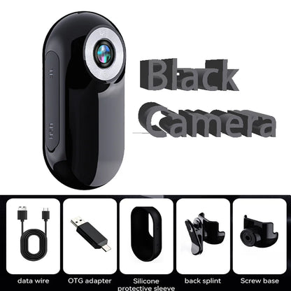 0.96 inch Mini Pet Collar Camera USB Rechargeable HD 1080P LCD Display Lightweight Pet Sport Camera Support Video and Photo Func
