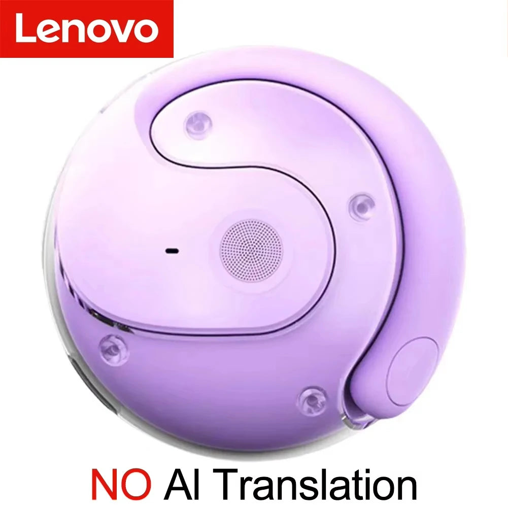 Lenovo AI Earphones Wireless Bluetooth Real-time Language Translation 144 Languages Headphone Translator