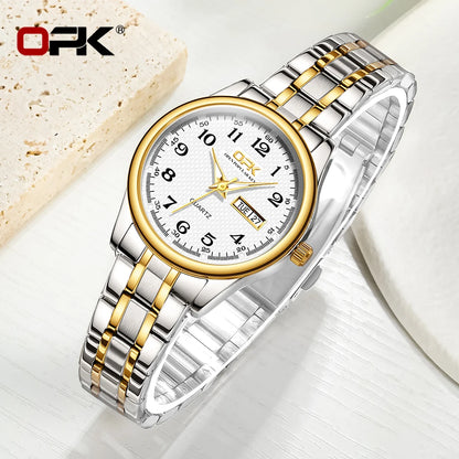 Watch For Women Quartz Watch Waterproof Classic Luxury Brand Stainless Steel Strap