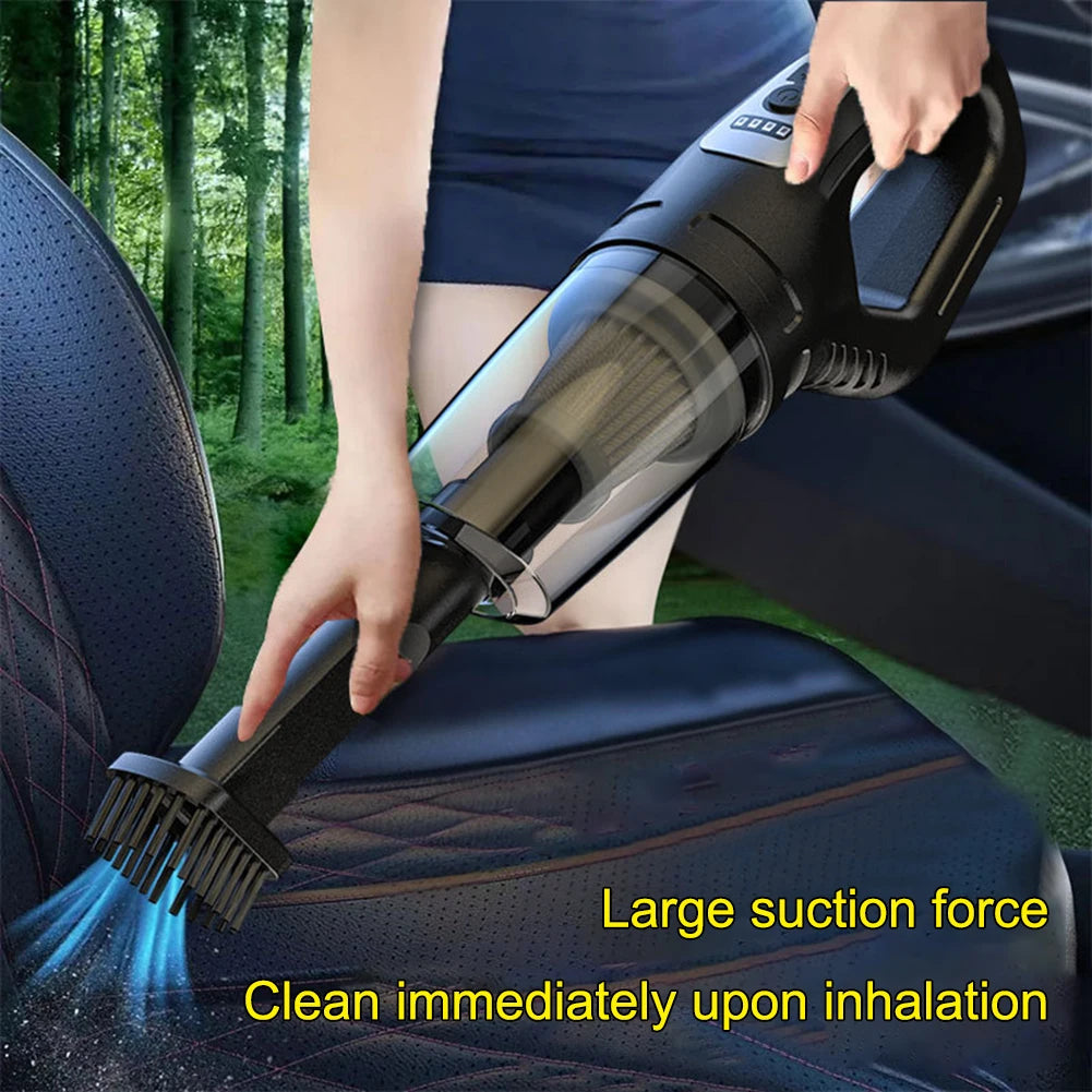 120W Portable Car Vacuum Cleaner USB Charging Handheld Cordless Vacuum