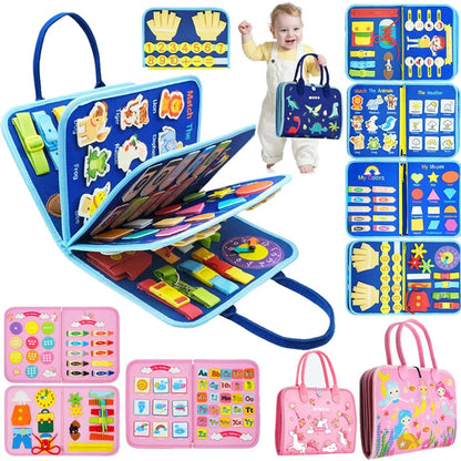 Busy Board Montessori Toys for Toddler Busy Book Sensory - Preschool Early Education