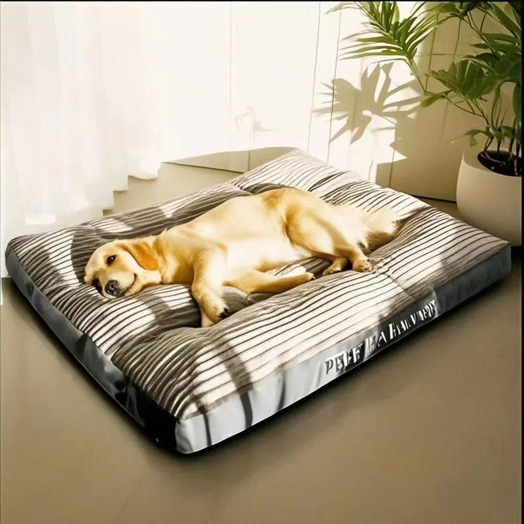 Big Dog Mat Corduroy Pad for Medium Large Dogs Oversize Pet Sleeping Bed Big Thicken Dog Sofa Removable Washable