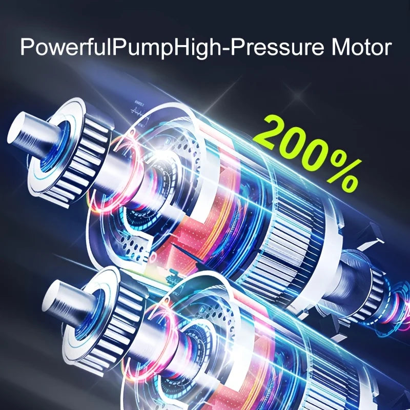 Portable Air Compressor 3X Faster 150PSI Cordless Tire Inflator Pump with Digital Gauge for