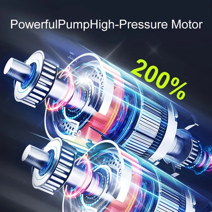 Portable Air Compressor 3X Faster 150PSI Cordless Tire Inflator Pump with Digital Gauge for