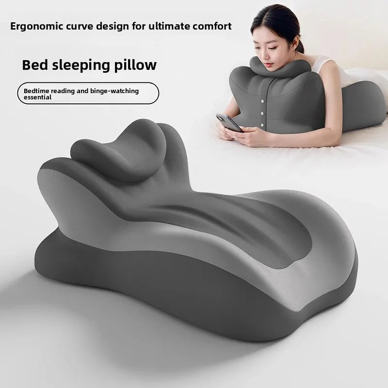 Wedge Shape Memory Foam Pillow Ergonomic Support for Neck Back Leg Rest