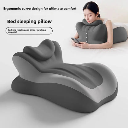 Wedge Shape Memory Foam Pillow Ergonomic Support for Neck Back Leg Rest