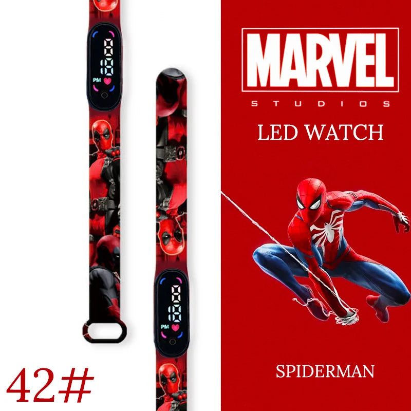 New Spiderman Kid's Waterproof Watches  Digital Watch Boys LED Clock
