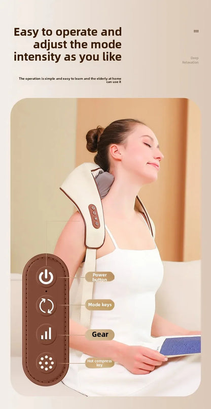 New USB U-Shape Neck and shoulder Shiatsu Cordless Massager