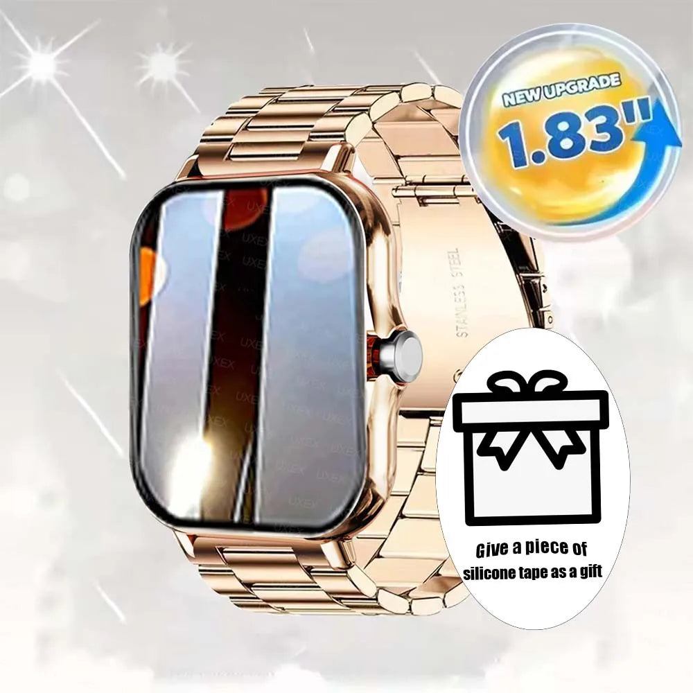 Smart Watch 1.83'' Full Screen Bluetooth Talk Blood Oxygen/Blood Pressure Monitor Smartwatch for women & men