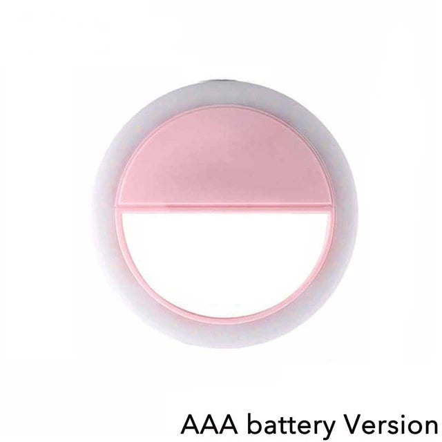 LED Selfie Ring Fill Light Cell Phone Taking Photos Live Streaming Beauty Led 3 Speed Adjustable Fill Light Clip For Video Live