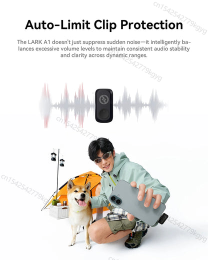 A1 Wireless Microphone for Smartphones  Vlogging Podcast Noise Cancellation Mic