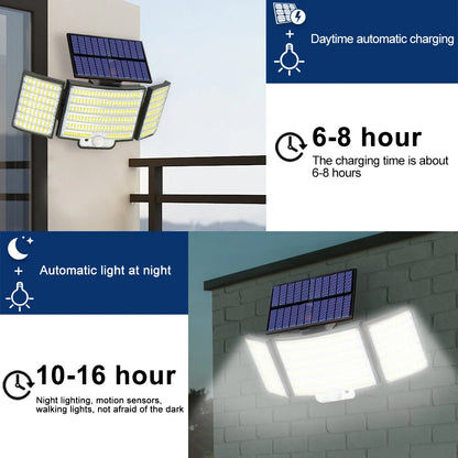 Waterproof Solar Outdoor security  Lights Motion Sensor