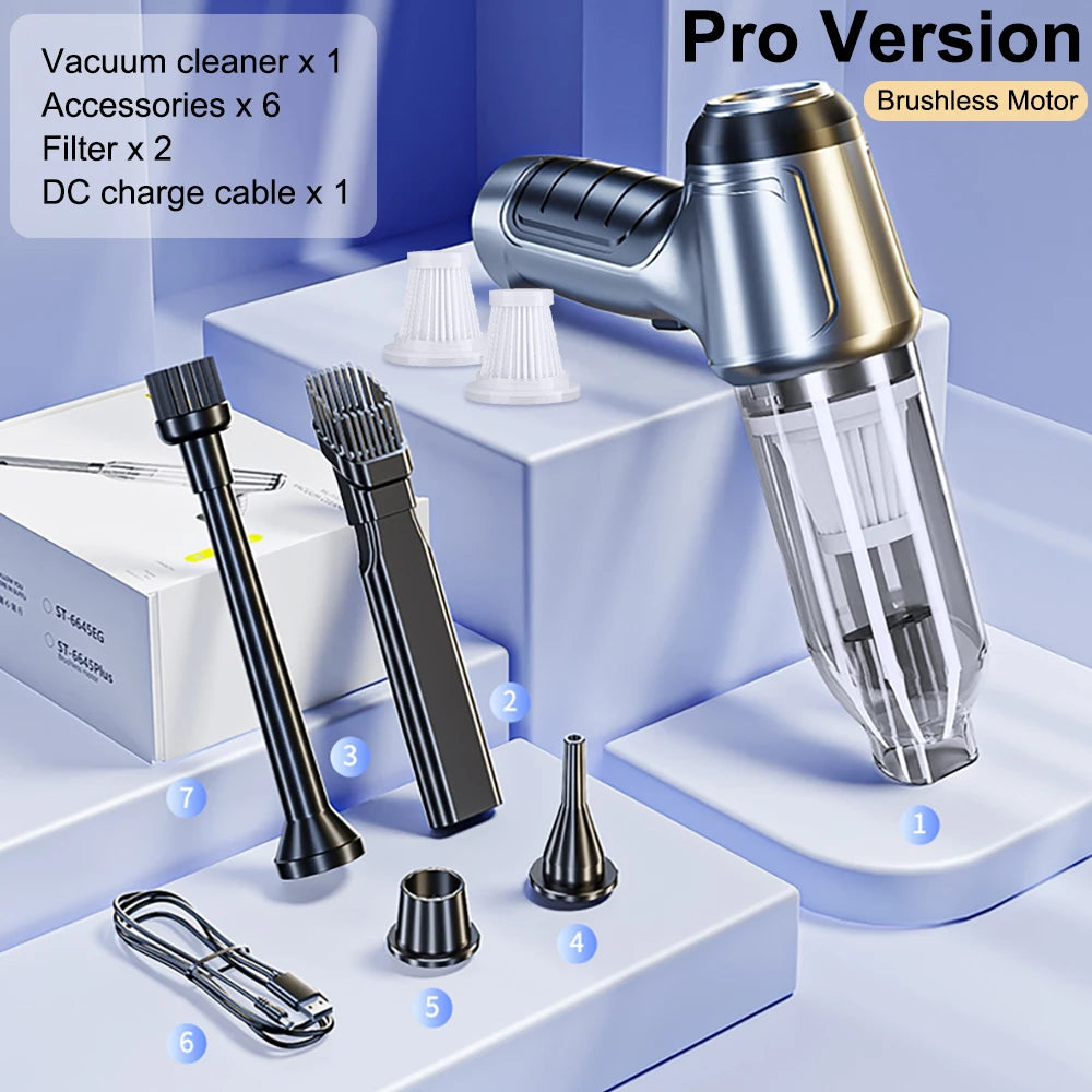 Mini Portable wireless Car Vacuum Cleaner Powerful 95000PA Strong Suction