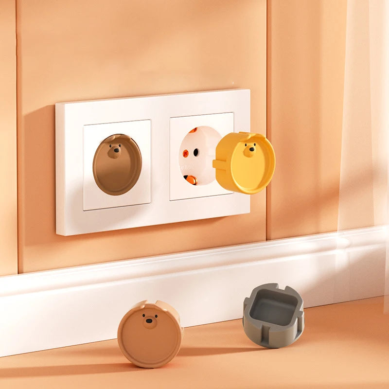 5Pcs Baby Safety Protection Silicon Socket Cover