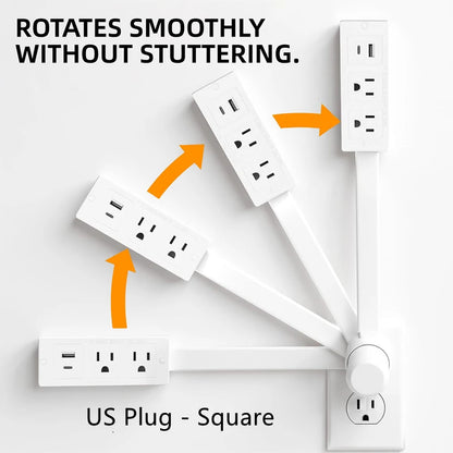 Electrical Adjustable Wall Plug Rotates Outlet Extender for sockets