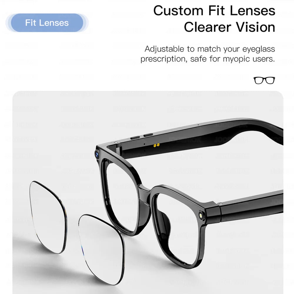 Smart Glasses 2026 4K HD Chat GPT 800MP Camera Recording WIFI - Bluetooth Call 260Mah Voice Assistant