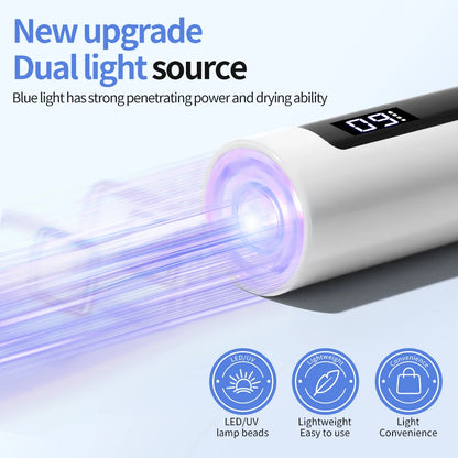 Pencil Lamp Nail UV LED Dryer Portable Rechargeable Flashlight UV Light