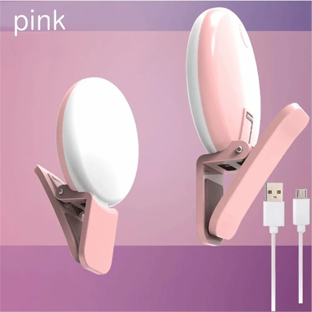 Portable Soft Natural LED Light Mobile Phone Mini Selfie Fill Light