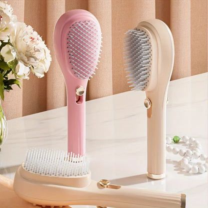 Retractable Hair Comb-Anti-Static Scalp Massaging & Detangling Brush for All Hair Types
