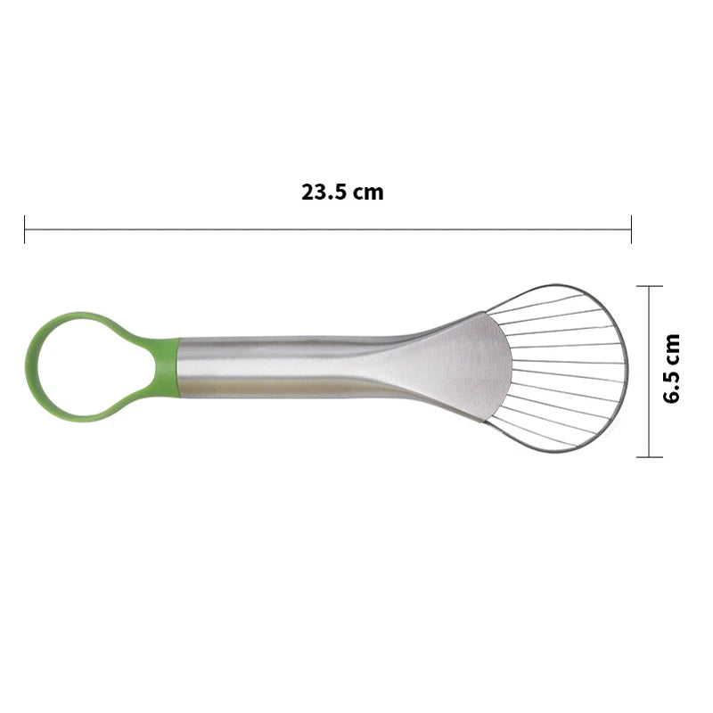 Avocado Slicer 2 In 1 Stainless Steel Avocado Cutter Peeler Knife Pitaya Kiwi Slicer Peeler Kitchen Gadget Fruit Vegetable Tools