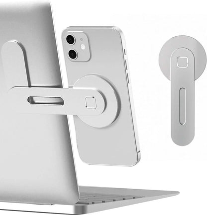 Magnetic Laptop Phone Holder Slim & Foldable For iPhone 14 13 12 Series Case and All Phone