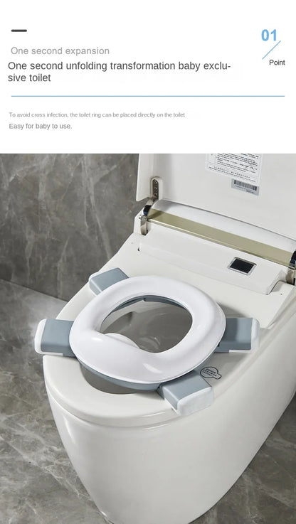 3 in 1 Travel Toilet Seat Foldable Children Potty with Bags