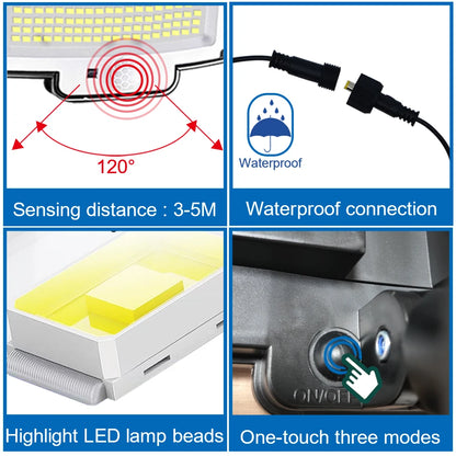 Waterproof Solar Outdoor security  Lights Motion Sensor
